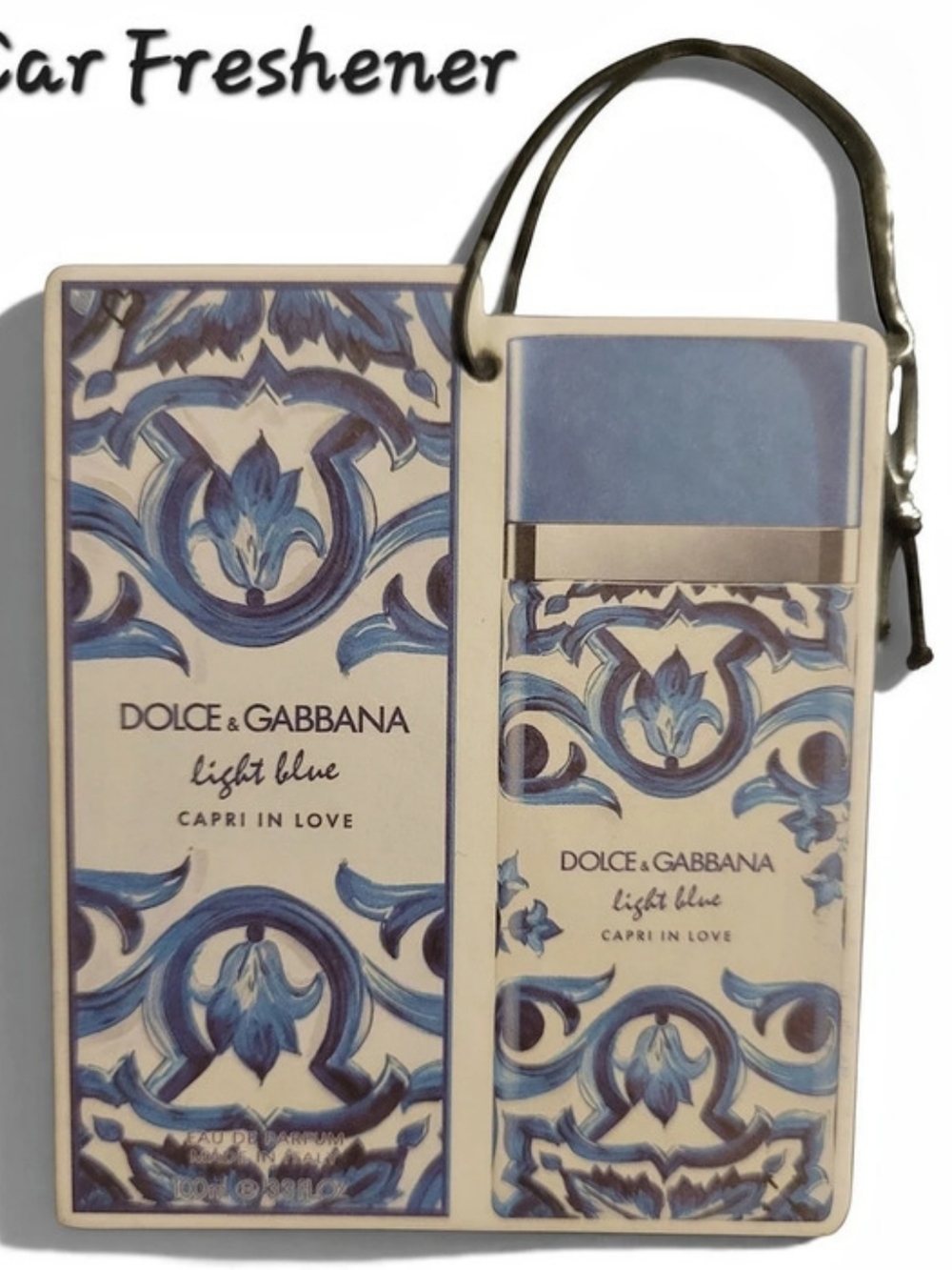 Dolce & Gabbana Light Blue Capri in Love Car Freshener NWT